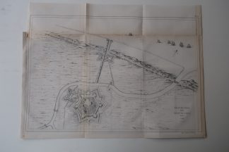 Antique Map-PLAN-GRAVELINES-GREVELINGEN-Revue Maritime-1869