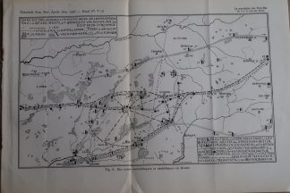 Antique Map-PREHISTORIC LIVING-BURIAL SITES-DRENTHE-Aardr. Genootschap-1938