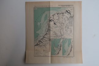 Antique Map-DUNES-EARTH MOVEMENTS-THE NETHERLANDS-Aardr. Genootschap-1920