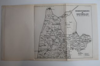 Antique Map-WESTFRIESLAND-TOWNS-Aardr. Genootschap-1943