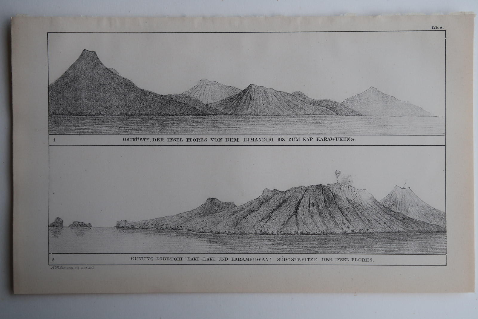 , 8-Antique Prints-FLORES-SUNDA ISLANDS-INDONESIA-VOLCANO-Aardr. Genootschap-1890, Pictura Antique Prints
