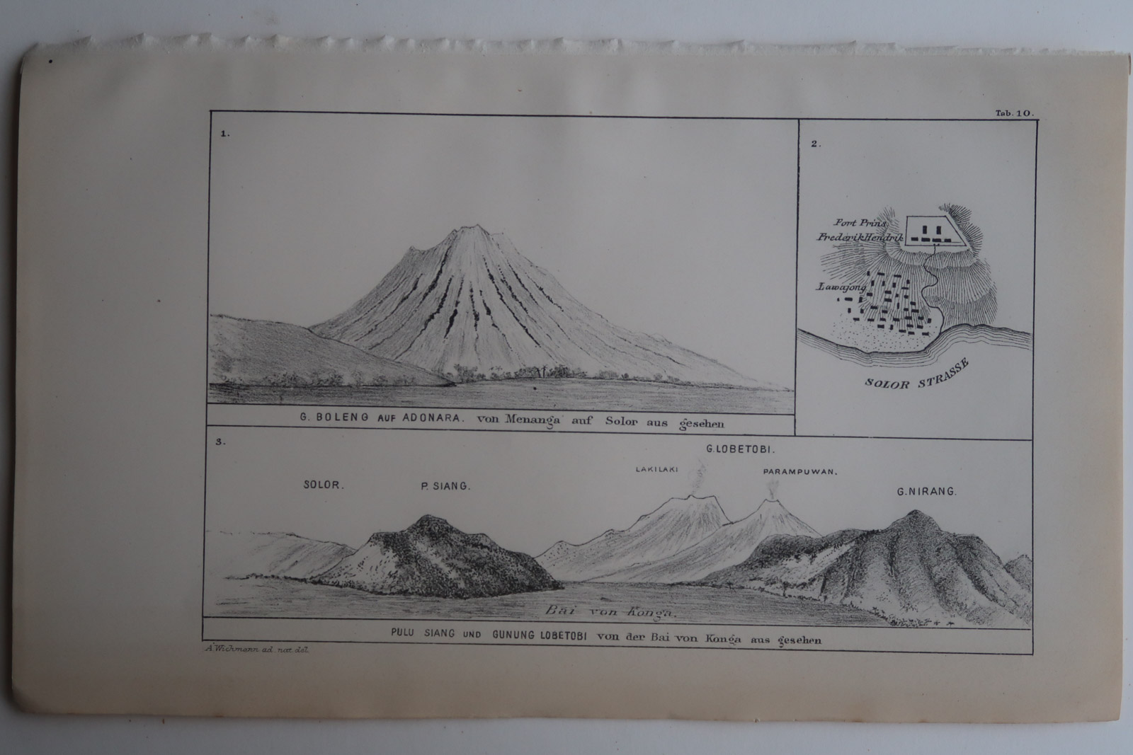 , 8-Antique Prints-FLORES-SUNDA ISLANDS-INDONESIA-VOLCANO-Aardr. Genootschap-1890, Pictura Antique Prints