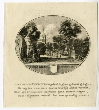 Antique Print-NIEUW LOOSDRECHT-PANORAMIC VIEW-Brouwer-Ollefen & Bakker-1793