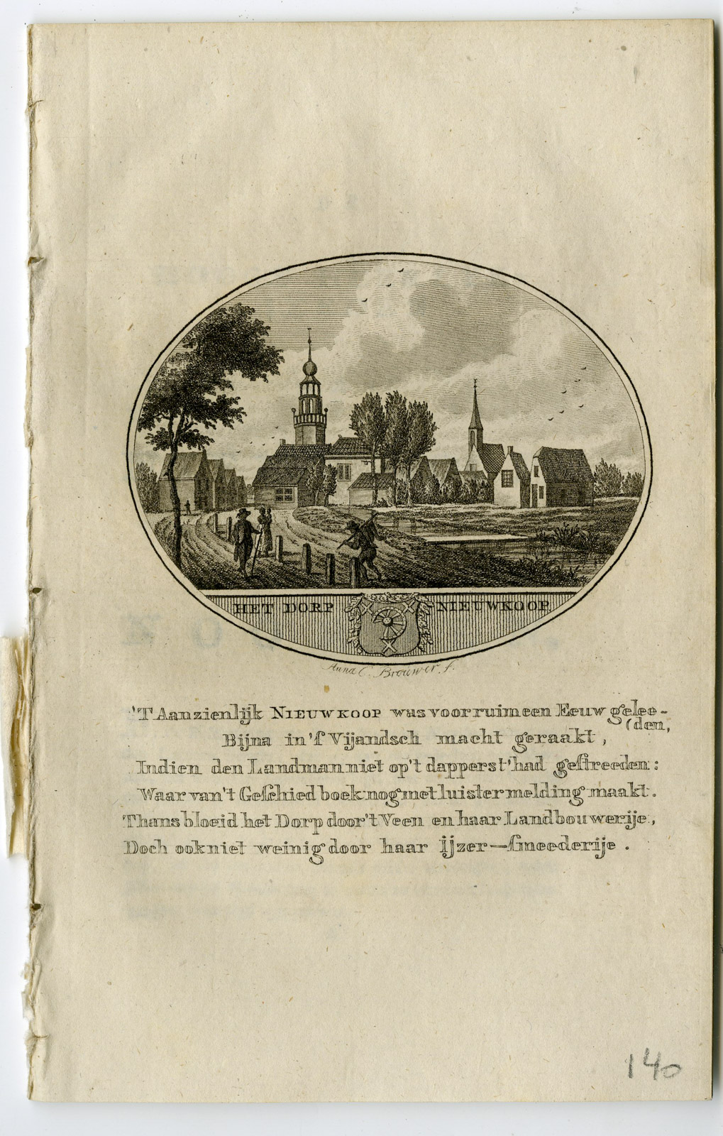 Pco 25950 416x653 Antique Print-NIEUWKOOP-PANORAMIC VIEW-Brouwer-Ollefen & Bakker-1793