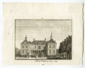Antique Print-EEZE CASTLE-ALMEN-GELDERLAND-Spilman-de Beijer-1746