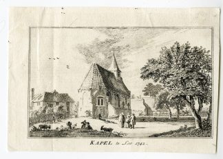 Antique Print-CHAPEL-LOO-VIEW-Spilman-de Beijer-1746