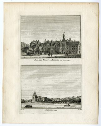 Antique Print-SABELSPOORT-ARNHEM-VIEW-Spilman-de Beijer-1746