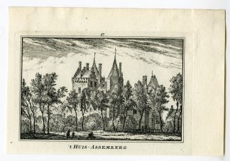Antique Print-ASSEMBERG CASTLE-HEEMSKERK-Spilman-de Beijer-1746
