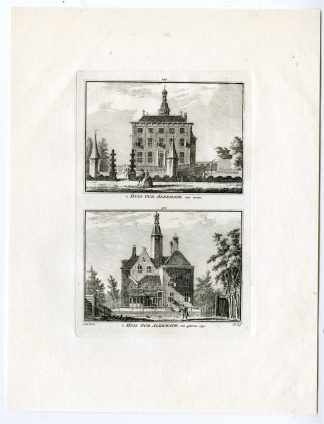 Antique Print-OUD ALKEMADE-CASTLE-WARMOND-Spilman-de Beijer-1746