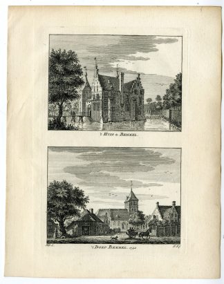 Antique Print-BEMMEL-CASTLE-GELDERLAND-Spilman-de Beijer-1746