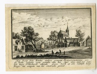 Antique Print-NEDERHORST DEN BERG-VIEW-Spilman-de Beijer-1746