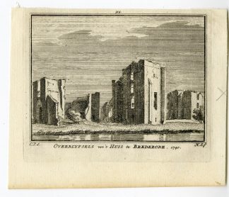 Antique Print-BREDERODE HOUSE-SANTPOORT-RUIN-Spilman-de Beijer-1746