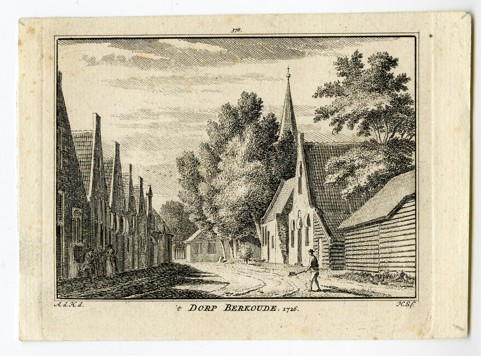 , Antique Print-BERKENWOUDE-KRIMPENERWAARD-Spilman-de Beijer-1746, Pictura Antique Prints