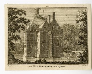 Antique Print-BOEKHORST CASTLE-NOORDWIJKERHOUT-Spilman-de Beijer-1746