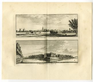 Antique Print-BODEGRAVEN-WIERICKERSCHANS-VIEW-Spilman-de Beijer-1746