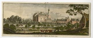 Antique Print-DOORWERTH CASTLE-ARNHEM-Spilman-de Beijer-1746