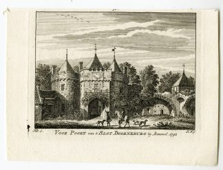 Antique Print-DOORNENBURG CASTLE-GELDERLAND-Spilman-de Beijer-1746