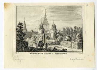 Antique Print-HOMBURGERPOORT-DOETINCHEM-Spilman-de Beijer-1746