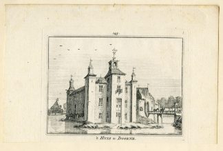 Antique Print-DEURNE CASTLE-BRABANT-DOORNE-Spilman-de Beijer-1746