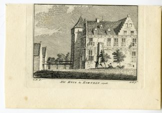 Antique Print-WIJENBURG CASTLE-ECHTELD-Spilman-de Beijer-1746