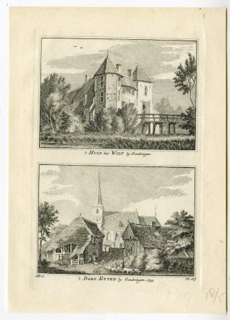 Antique Print-ETTEN-GENDRINGEN-DE WILDT CASTLE-Spilman-de Beijer-1746