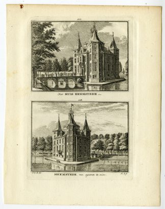 Antique Print-HEEMSTEDE-CASTLE-Spilman-de Beijer-1746