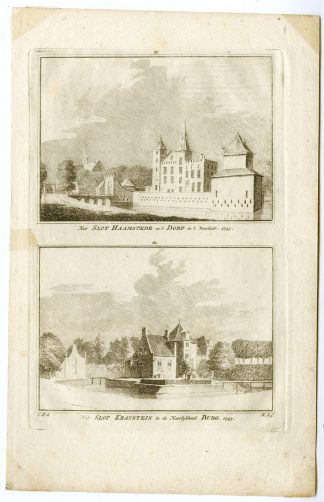 Antique Print-BURGH HAAMSTEDE-CASTLE-KRAAYENSTEIN-Spilman-de Beijer-1746