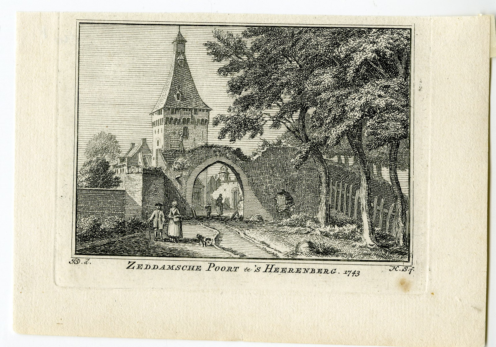 , Antique Print-ZEDDAMSE POORT-‘S HEERENBERG-Spilman-de Beijer-1746, Pictura Antique Prints