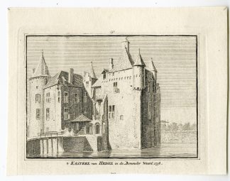 Antique Print-CASTLE-HEDEL-MAASDRIEL-Spilman-de Beijer-1746