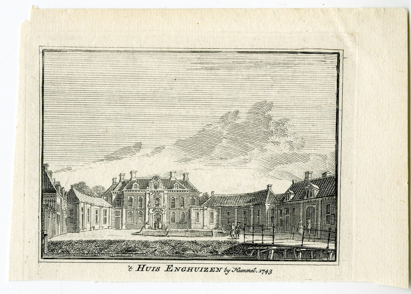 , Antique Print-CASTLE-ENGHUIZEN-HUMMELO-Spilman-de Beijer-1746, Pictura Antique Prints