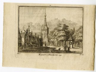 Antique Print-HELMOND-MARKET-VIEW-Spilman-de Beijer-1746
