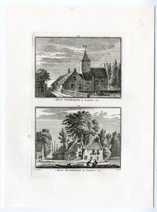 Antique Print-STOOPENBURG-HUIS RIJNENBURG-KOUDEKERK-Spilman-de Beijer-1746