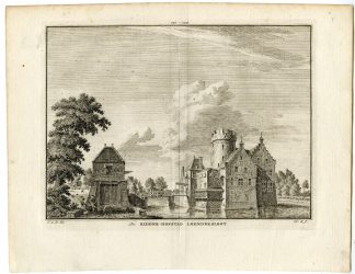 Antique Print-LOENERSLOOT CASTLE-UTRECHT-Spilman-de Beijer-1746