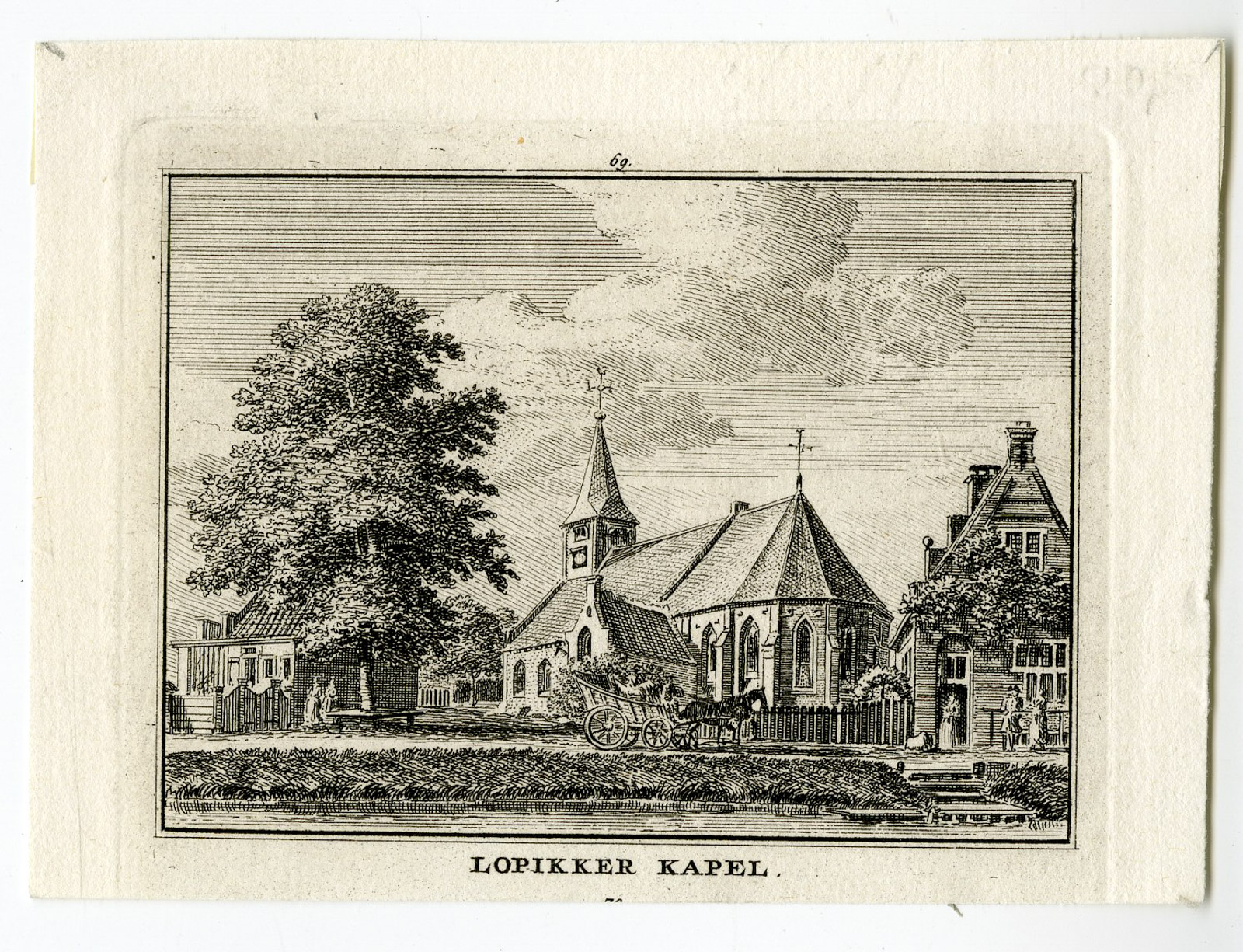 , Antique Print-LOPIK-CHURCH-CHAPEL-UTRECHT-Spilman-de Beijer-1746, Pictura Antique Prints