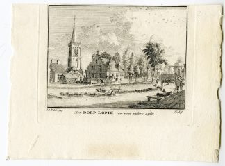 Antique Print-LOPIK-VILLAGE-UTRECHT-Spilman-de Beijer-1746
