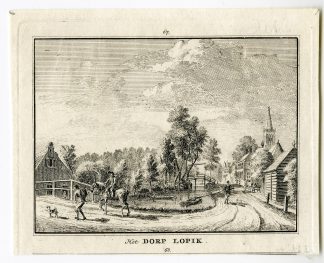 Antique Print-LOPIK-VILLAGE-UTRECHT-Spilman-de Beijer-1746