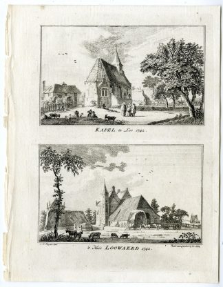 Antique Print-LOO-CHAPEL-LOOWAARD CASTLE-DUIVEN-Liender-de Beijer-1746