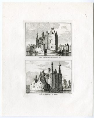 Antique Print-TER DOES CASTLE-LEIDERDORP-Spilman-de Beijer-1746