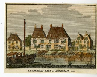 Antique Print-MEDEMBLIK-LUTHERAN CHURCH-Spilman-de Beijer-1746