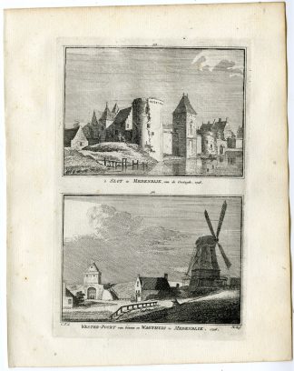 Antique Print-MEDEMBLIK-CASTLE-WESTERPOORT-WACHTHUIS-Spilman-de Beijer-1746