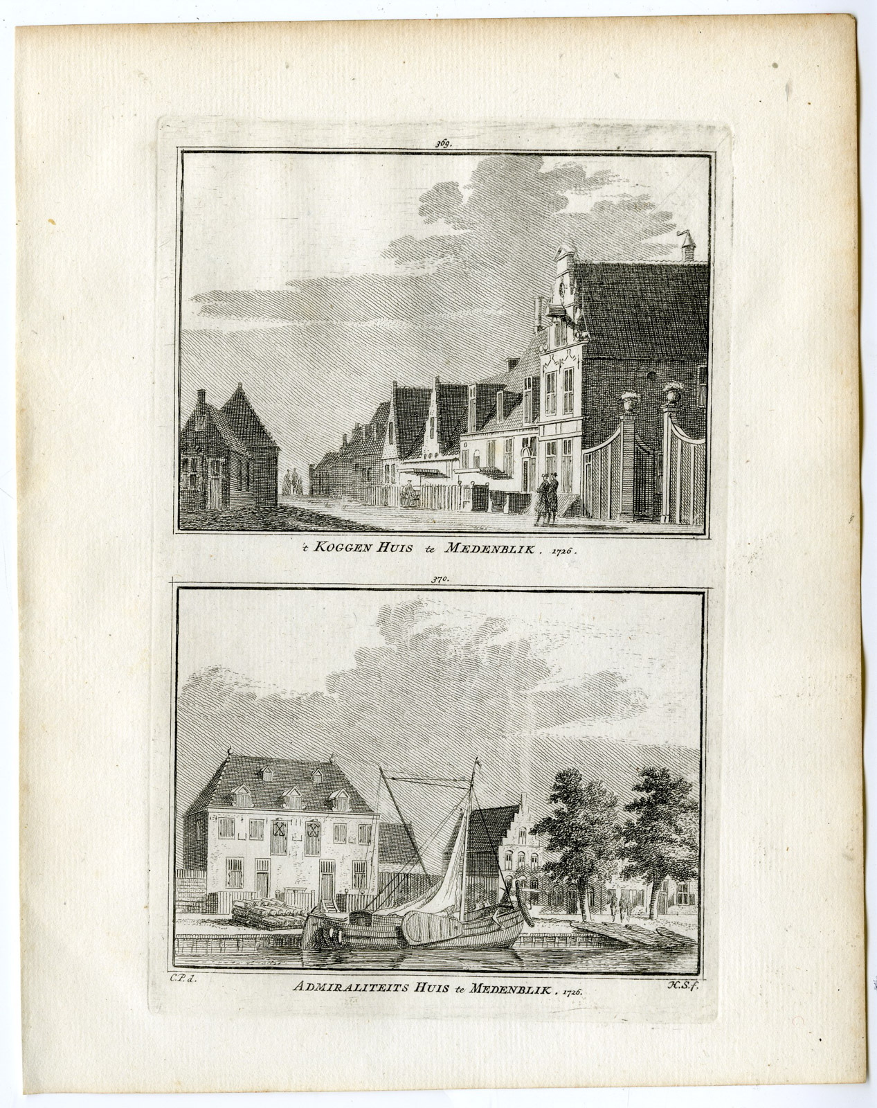 , Antique Print-MEDEMBLIK-KOGGENHUIS-ADMIRALTY-Spilman-de Beijer-1746, Pictura Antique Prints