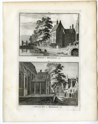 Antique Print-MEDEMBLIK-DOELEN-PRINSENHOF-Spilman-de Beijer-1746