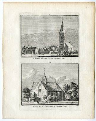 Antique Print-OUDDORP-SINT PANCRAS-CHURCH-Spilman-de Beijer-1746