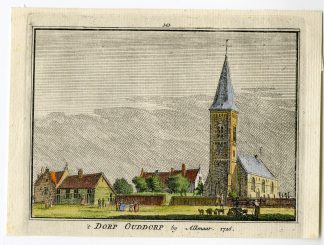 Antique Print-OUDDORP-ALKMAAR-VILLAGE-Spilman-de Beijer-1746
