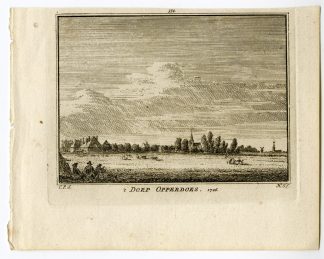Antique Print-OPPERDOES-VILLAGE-VIEW-Spilman-de Beijer-1746
