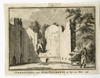 Antique Print-OOSTERWIJK CASTLE-RUIN-WIJK AAN ZEE-Spilman-de Beijer-1746
