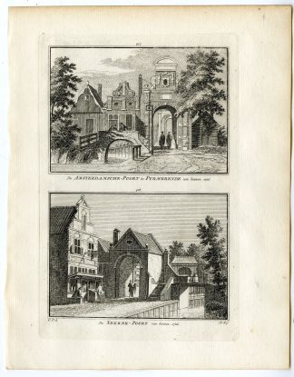 Antique Print-PURMEREND-AMSTERDAMSE POORT-NEKKER-Spilman-de Beijer-1746