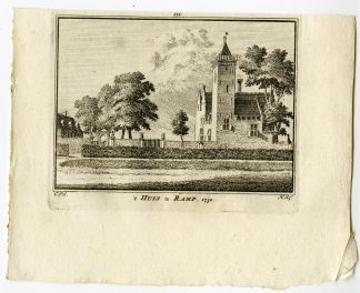 Antique Print-HUIS TE RAMP-CASTLE-BLOEMENDAAL-Spilman-de Beijer-1746