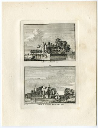 Antique Print-RHOON CASTLE-Spilman-de Beijer-1746