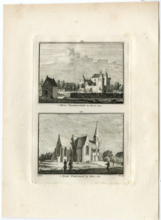 Antique Print-RHOON-VALCKESTEYN CASTLE-POORTUGAAL-Spilman-de Beijer-1746